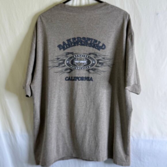 HARLEY DAVIDSON MENS SHORT SLEEVE T SHIRT SIZE XL BAKERSFIELD CALIFORNIA  * - Picture 3 of 7